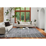 Xavier Black Lines Rug 0-rugs-patterned Momeni