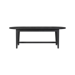 Abelio Dining Table 9 - a - FURNITURE - dining tables Four Hands Black Pine 87"