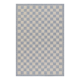 Sablebrook Blue Checkered Rug 5-Rugs - indoor/outdoor Momeni