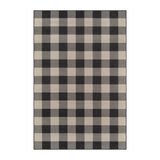 Braemar Plaid Charcoal Outdoor Rug 5-Rugs - indoor/outdoor Momeni