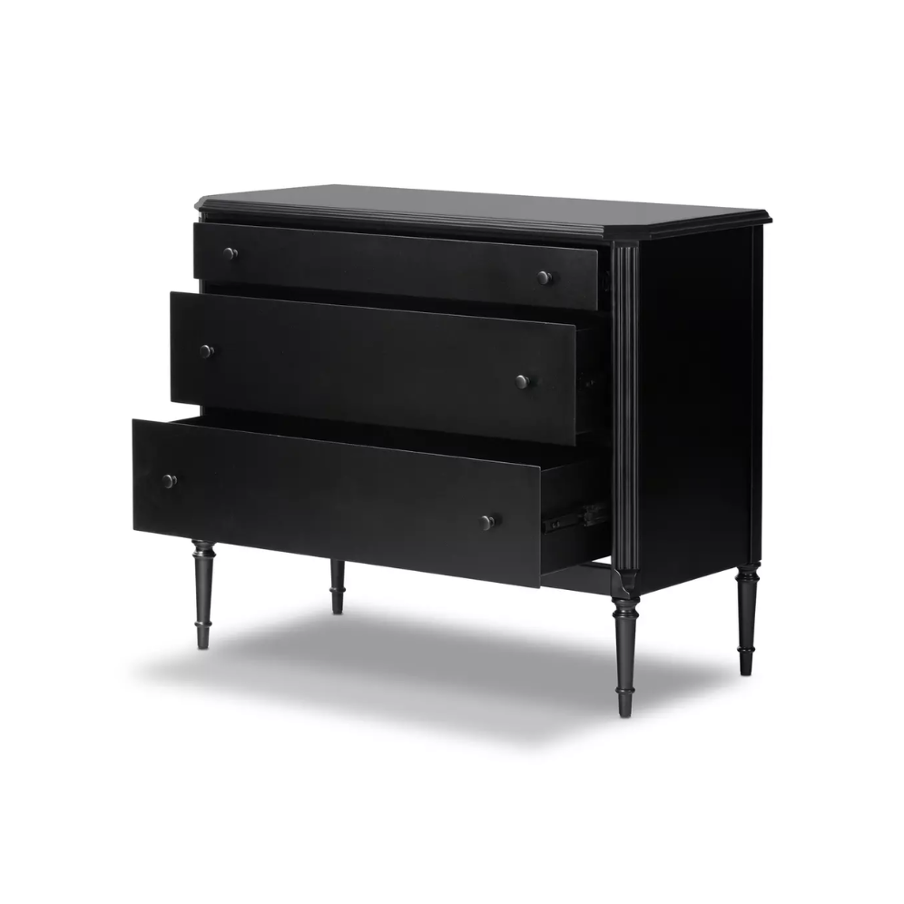 FLOOR MODEL - Lendon 3 Drawer Dresser - Black Iron FURNITURE - floor model Four Hands