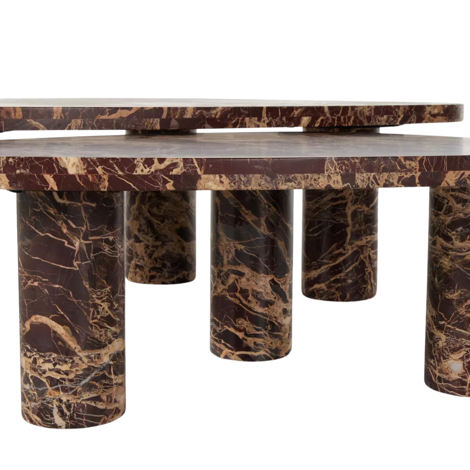 Zion Nesting Coffee Table Set 4 - a - FURNITURE - Coffee Table - Round Four Hands