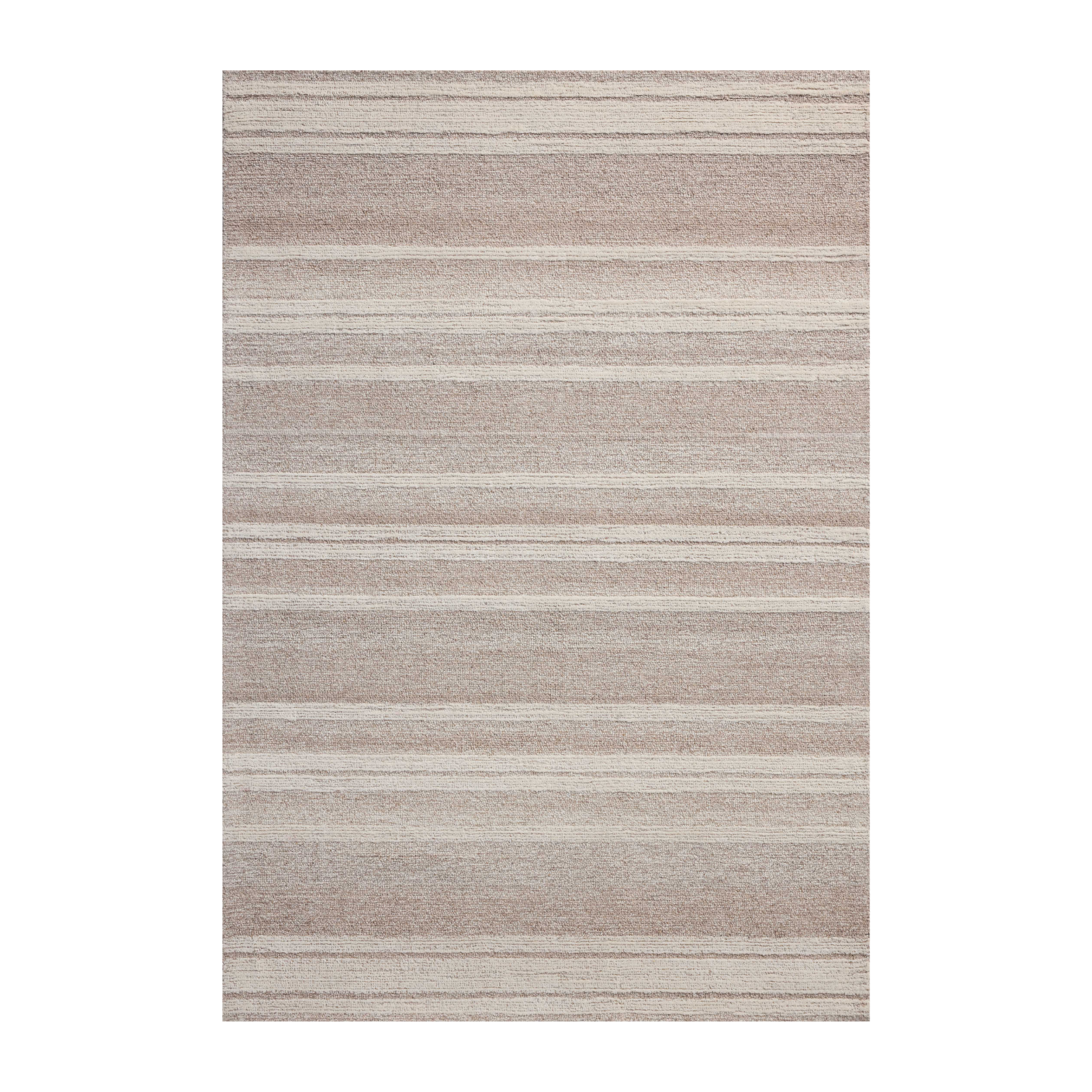 Magnolia Home by Joanna Gaines x Loloi Rae Clay / Ivory Rug 0-RUGS-wool Loloi