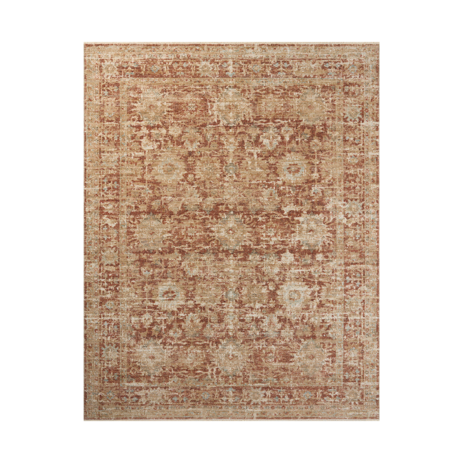 Loloi Heritage Brick / Multi Rug 0-RUGS-patterned Loloi