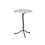 Sophie End Table Accent Tables Four Hands Veined White Marble