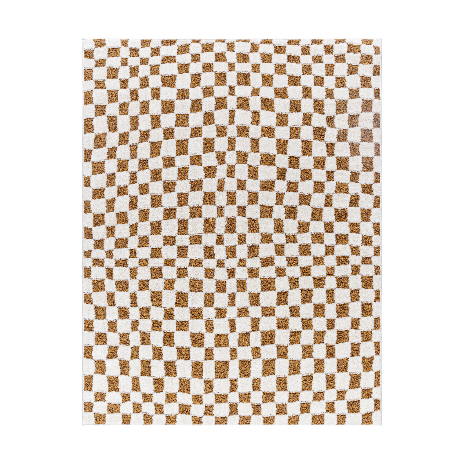Floyd Camel Checkered Rug 0-RUGS - patterned Surya