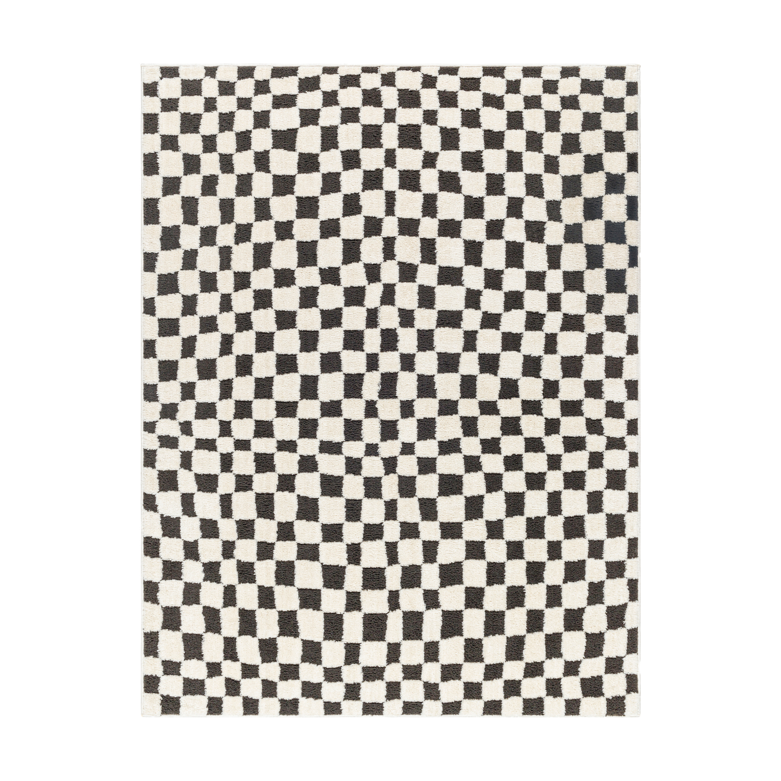 Floyd Black Checkered Rug 0-RUGS - patterned Surya