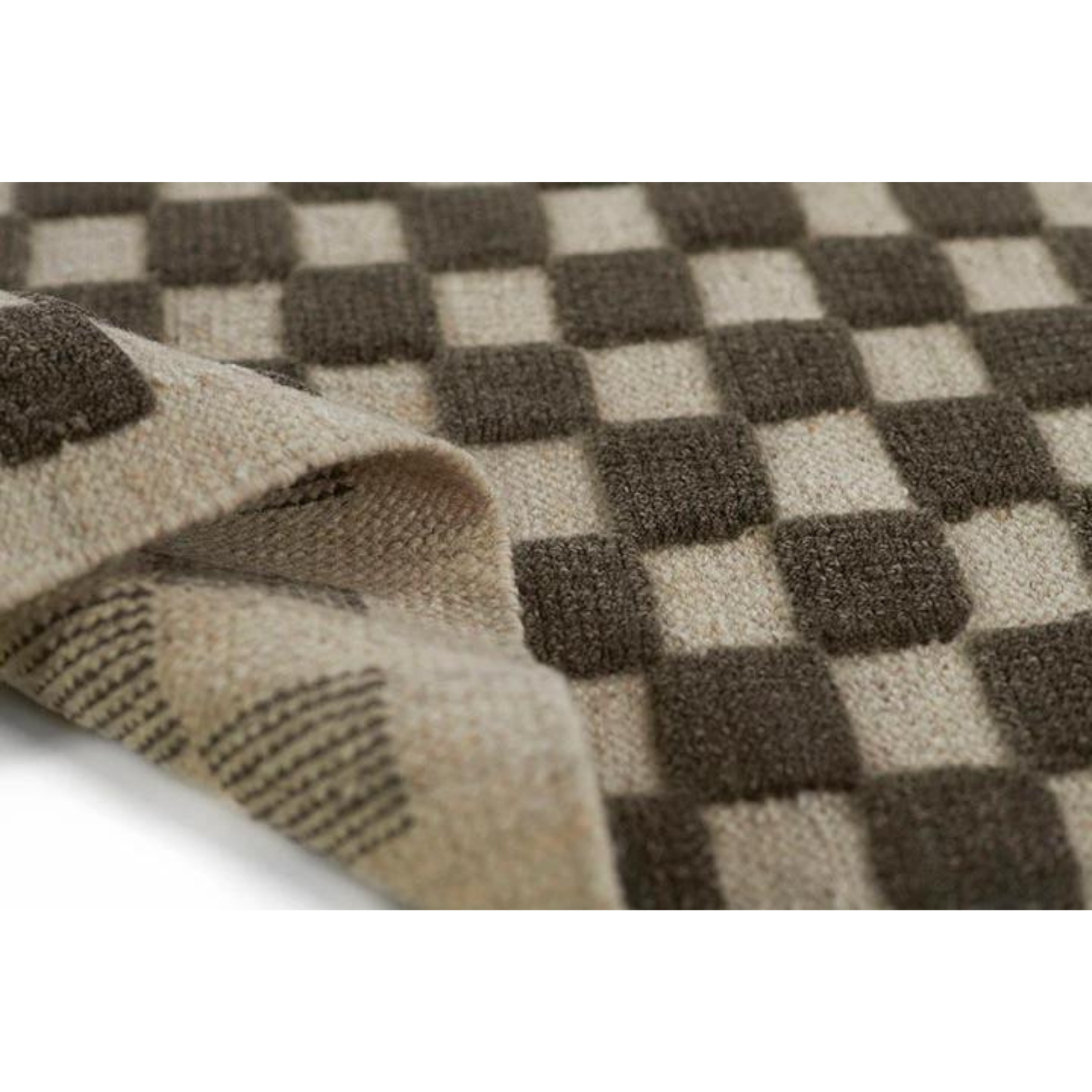 Willa Charcoal Checkerboard Rug 0-rugs-wool Momeni