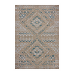 Amber Lewis x Loloi Topanga Natural / Aqua Rug 5-Rugs - indoor/outdoor Loloi