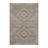 Amber Lewis x Loloi Topanga Natural / Aqua Rug 5-Rugs - indoor/outdoor Loloi
