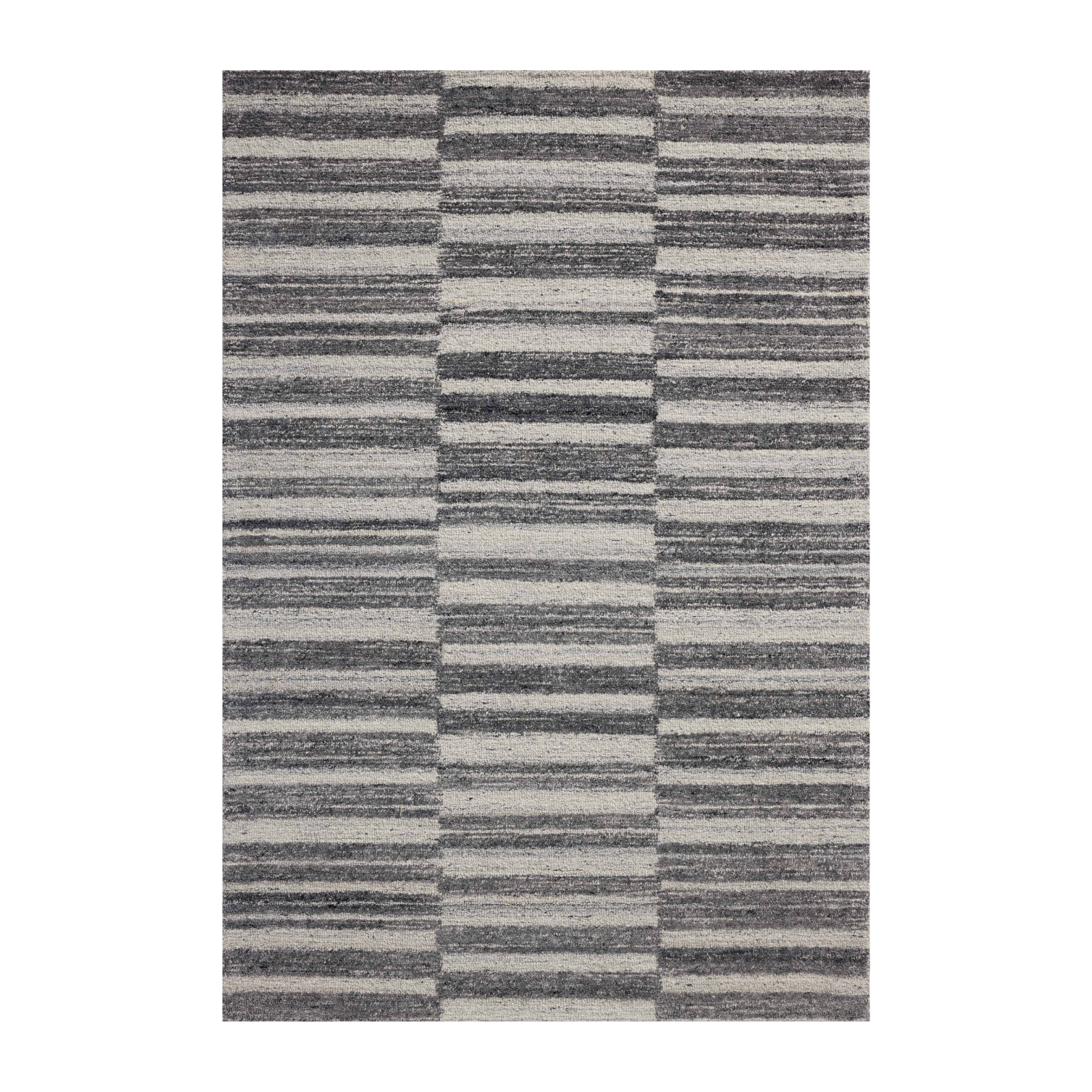 Magnolia Home by Joanna Gaines x Loloi Rae Charcoal / Mist Rug 0-RUGS-wool Loloi