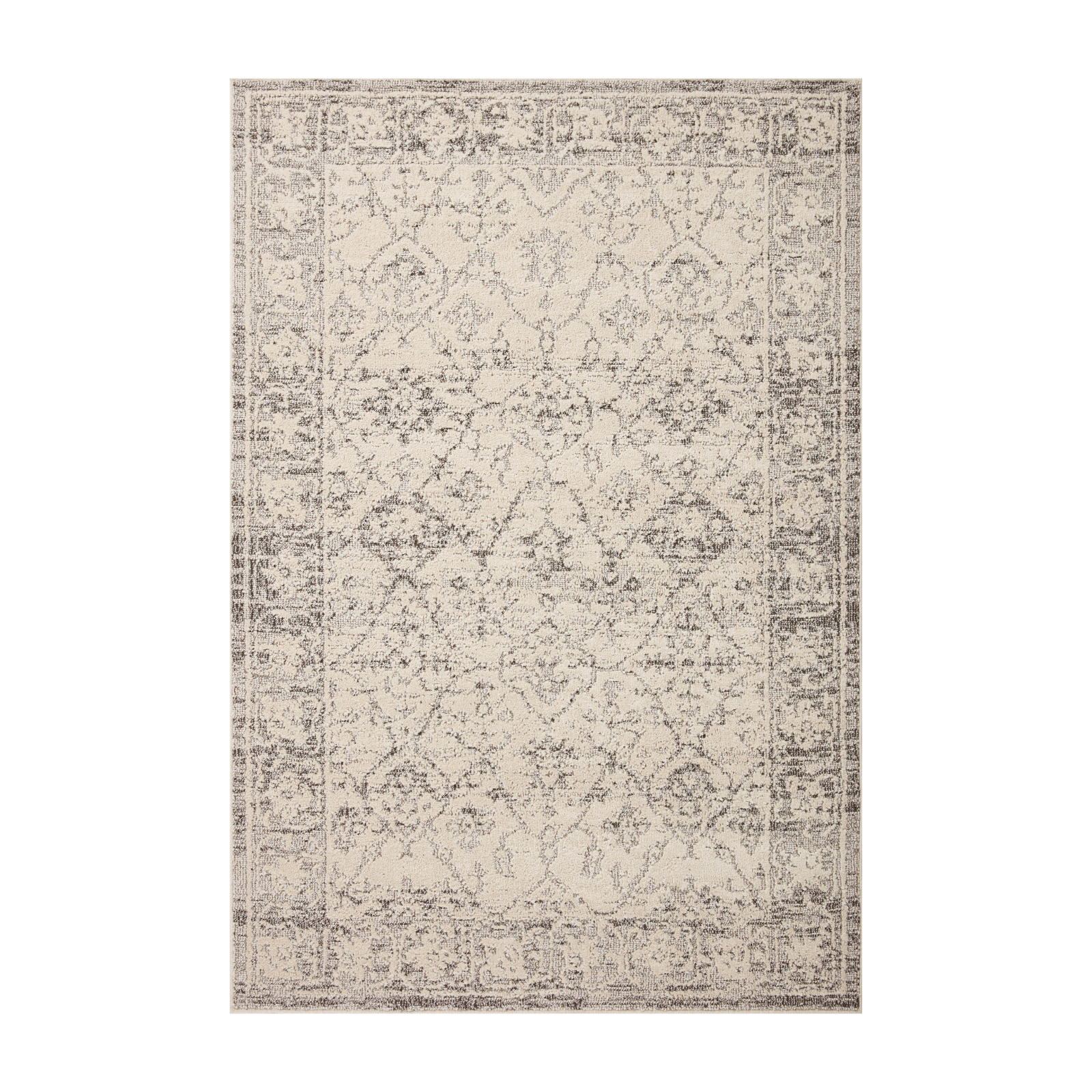 Magnolia Home by Joanna Gaines x Loloi Gigi Ivory / Stone Rug 0-RUGS-patterned Loloi