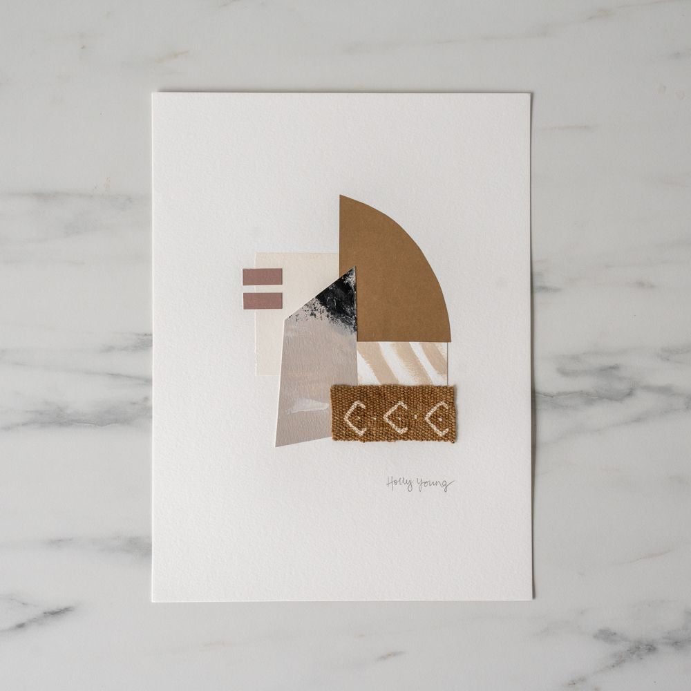 "Brown Sugar" Original Collage by Holly Young ARTWORK - collage Holly Young