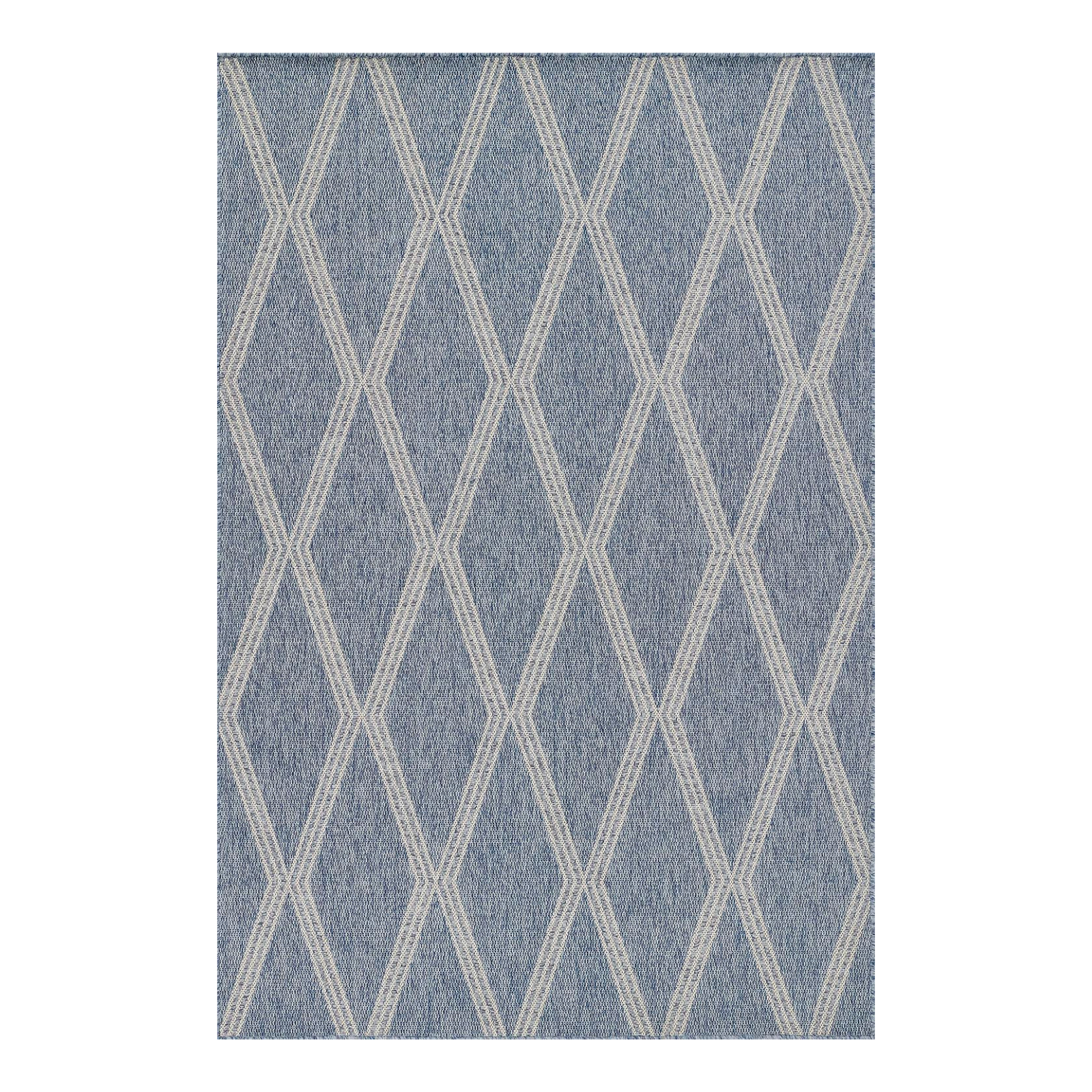 Harbor Blue Diamond Outdoor Rug 5-Rugs - indoor/outdoor Momeni
