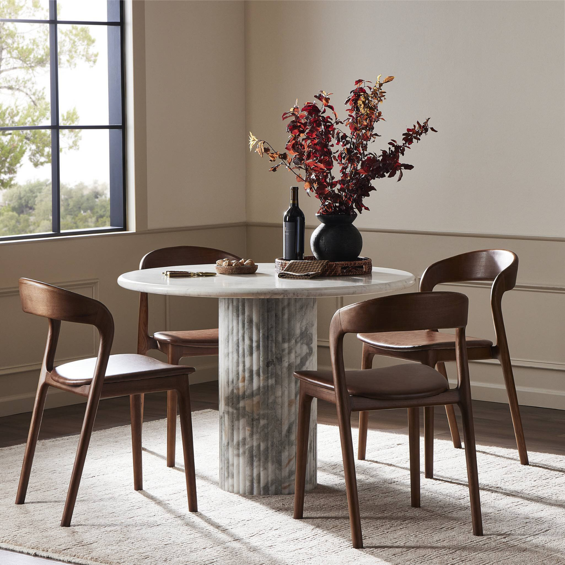 Ottavio Round Dining Table Dining Tables Four Hands