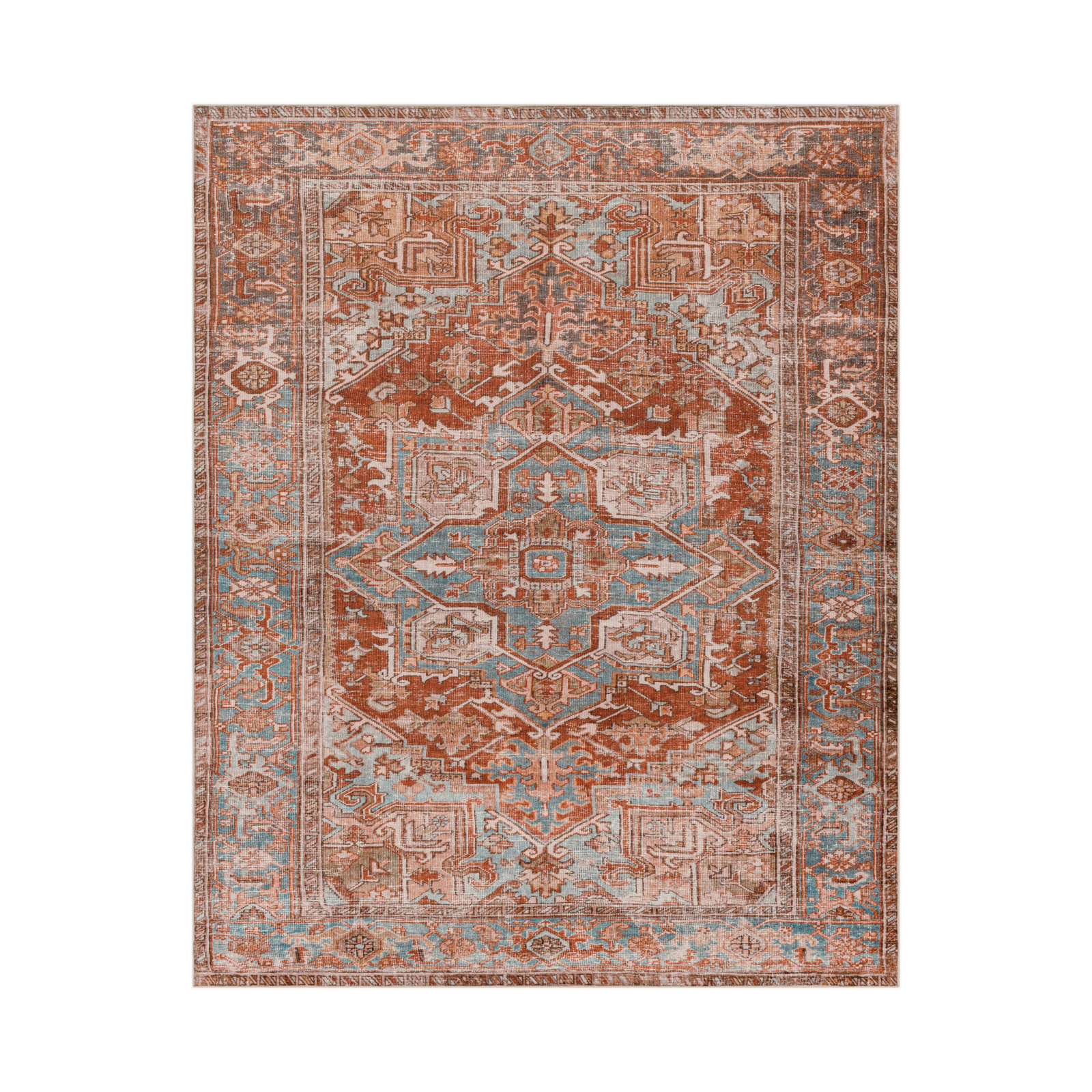 Laverne Brick / Multi Washable Rug 1 - RUGS - patterned Surya
