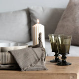 Ivory Ribbed Pillar Candle candle Estelle (Faire)