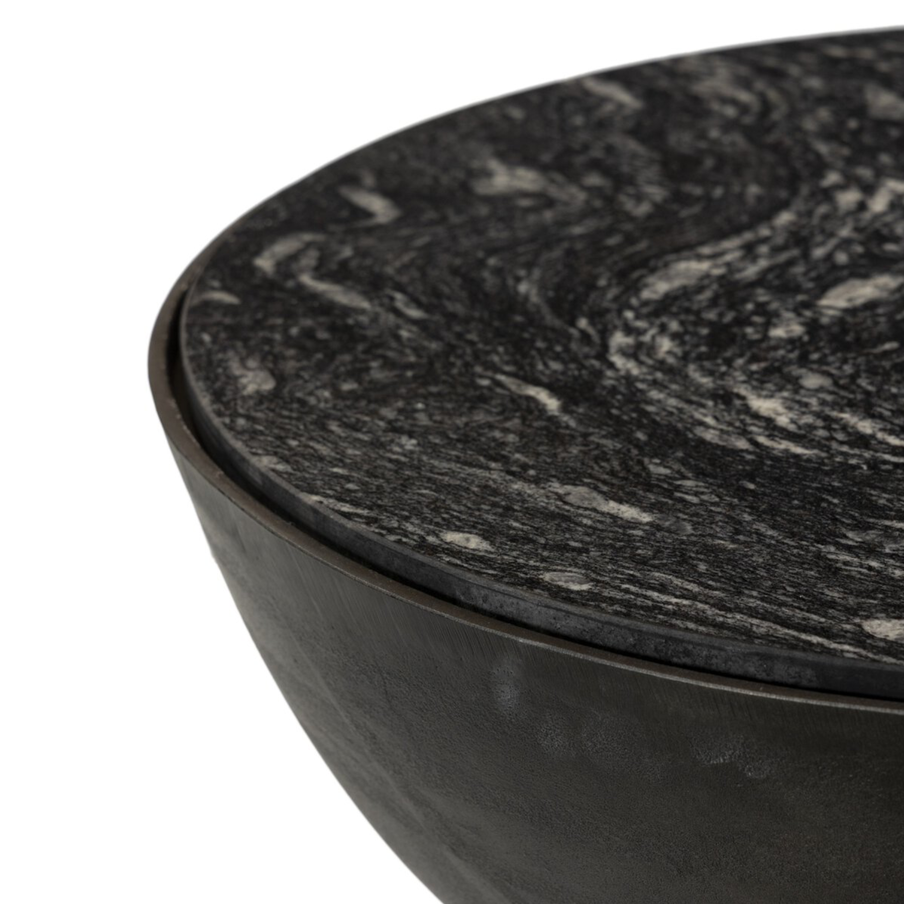 Corbett End Table - Black FURNITURE - accent table Four Hands