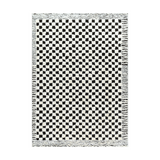 Floyd Black Border Checkered Rug 0-RUGS - patterned Surya