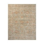Loloi Heritage Aqua / Terracotta Rug 0-RUGS-patterned Loloi