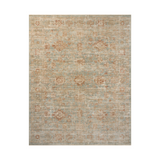 Loloi Heritage Aqua / Terracotta Rug 0-RUGS-patterned Loloi