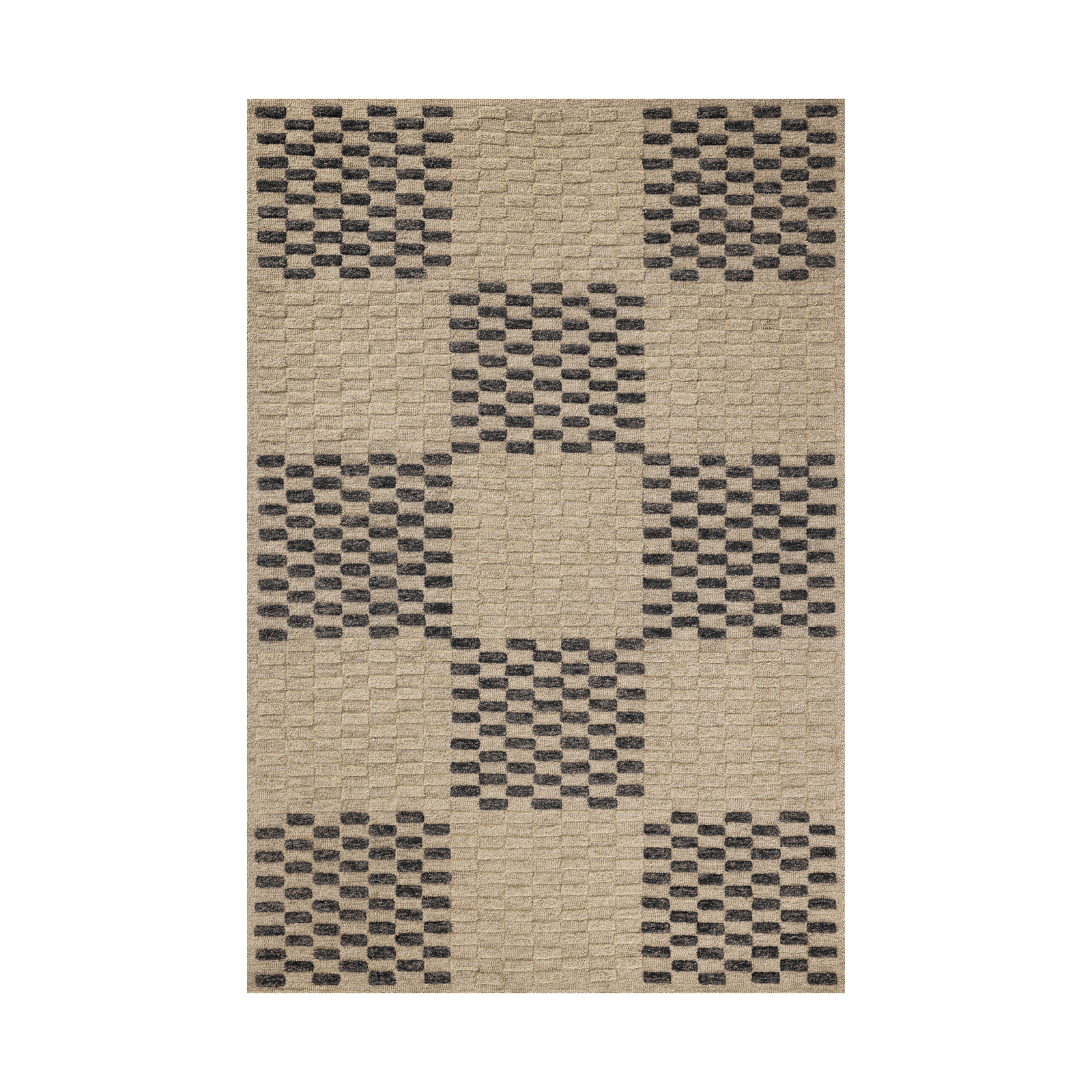 Chris Loves Julia x Loloi Bradley Beige / Midnight Rug 0-RUGS-wool Loloi
