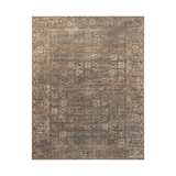 Loloi Heritage Mocha / Denim Rug 0-RUGS-patterned Loloi