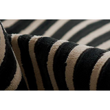 Xavier Black Waves Rug 0-rugs-patterned Momeni