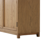 Marianne Panel and Glass Cabinet FURNITURE - Cabinet Four Hands
