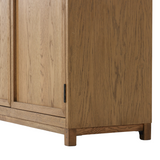 Marianne Panel and Glass Cabinet FURNITURE - Cabinet Four Hands