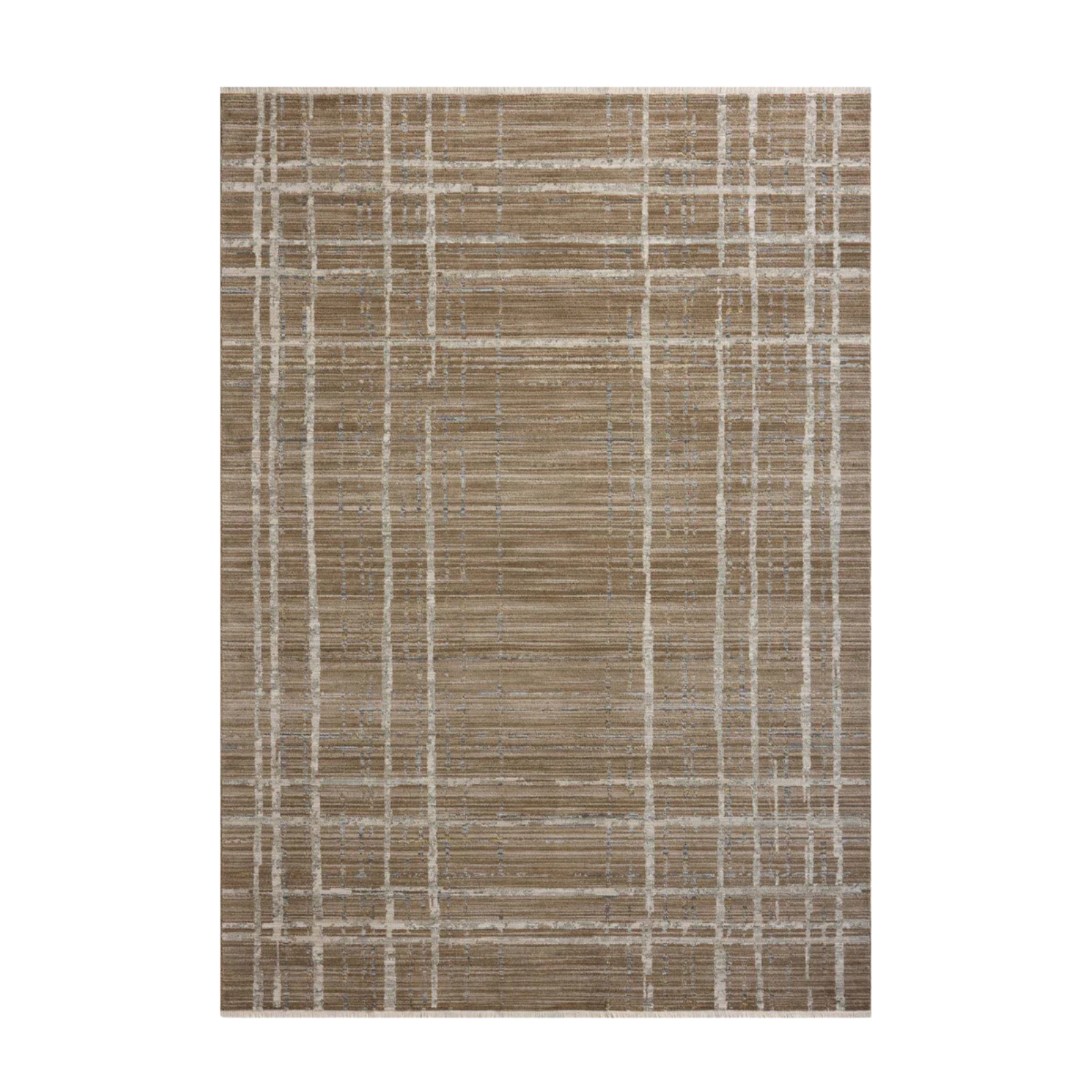 Loloi Wade Brown / Stone Rug 0-patterned rugs Loloi