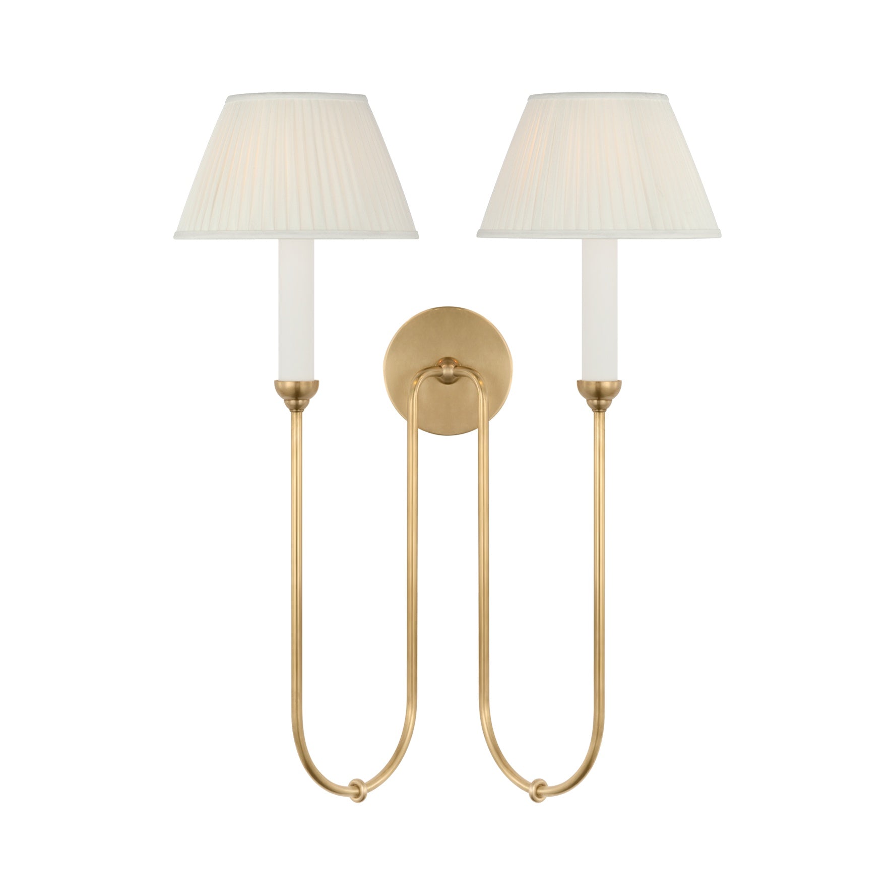 Ingela 24" Double Sconce LIGHTING - sconce Visual Comfort Hand-Rubbed Antique Brass