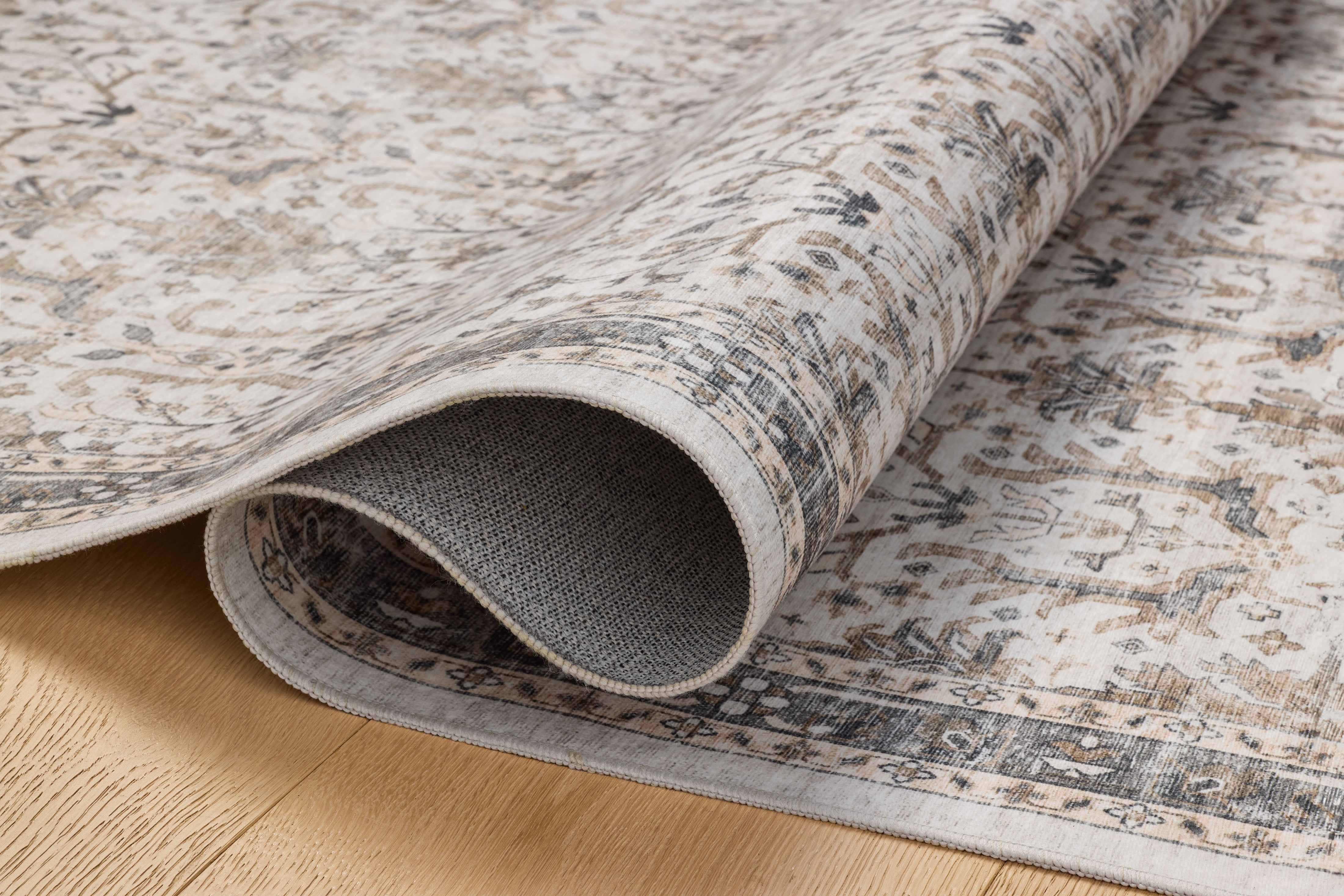 Loloi Anniston Ivory / Stone Washable Rug RUGS-patterned Loloi