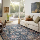 Loloi Anniston Denim / Sunset Washable Rug RUGS-patterned Loloi