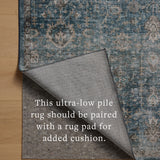 Loloi Anniston Lagoon / Natural Washable Rug RUGS-patterned Loloi