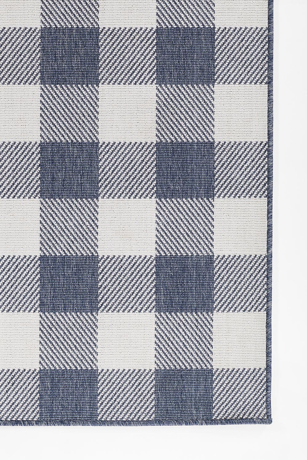 Braemar Plaid Denim Outdoor Rug 5-Rugs - indoor/outdoor Momeni