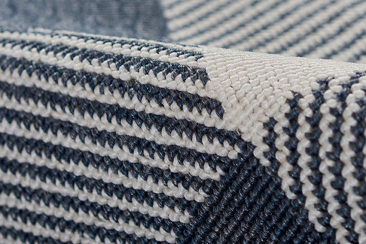 Braemar Plaid Denim Outdoor Rug 5-Rugs - indoor/outdoor Momeni