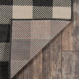 Braemar Plaid Charcoal Outdoor Rug 5-Rugs - indoor/outdoor Momeni