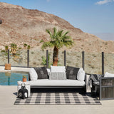 Braemar Plaid Denim Outdoor Rug 5-Rugs - indoor/outdoor Momeni