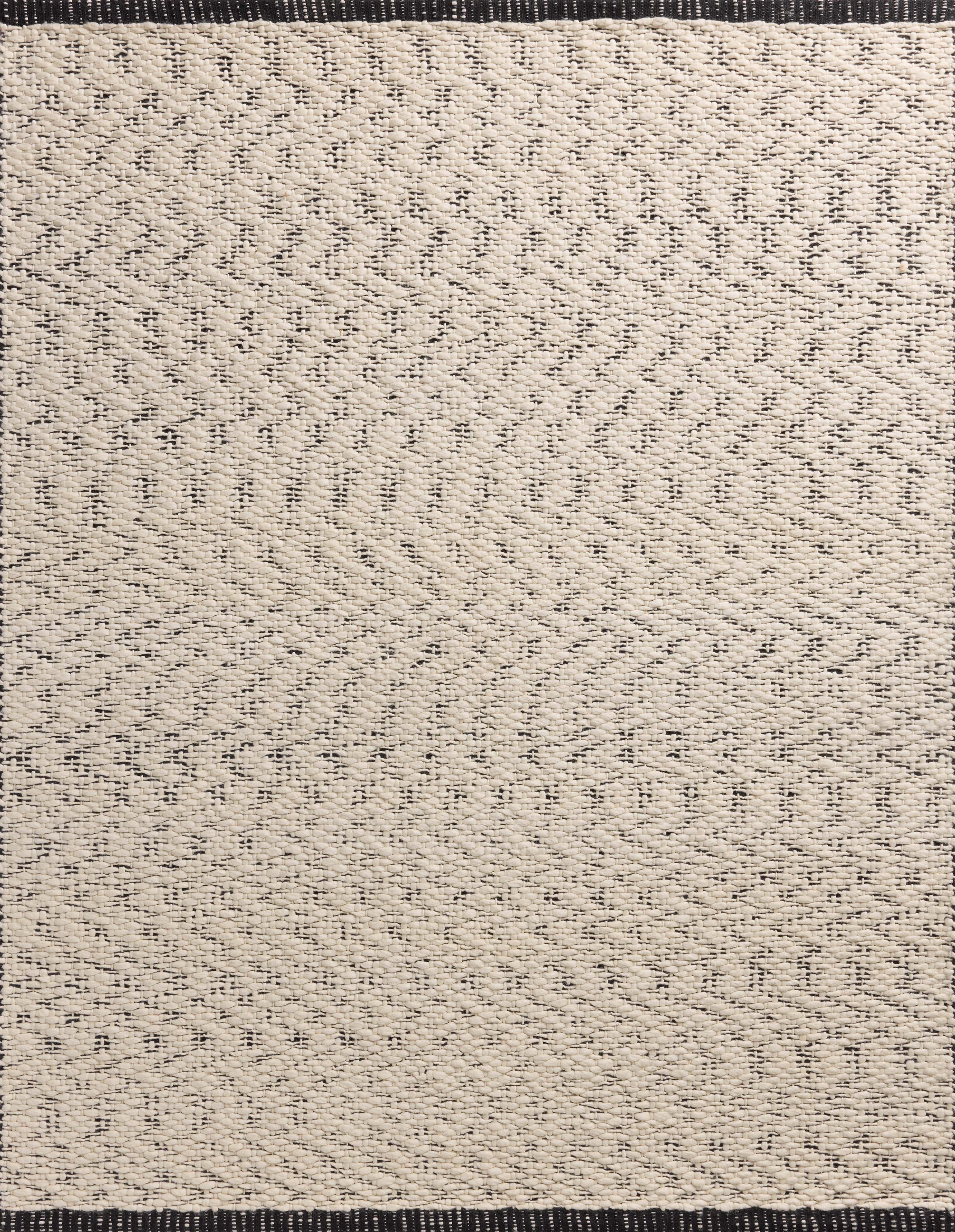 Magnolia Home by Joanna Gaines x Loloi Betty Ivory / Black RUGS - neutral Loloi