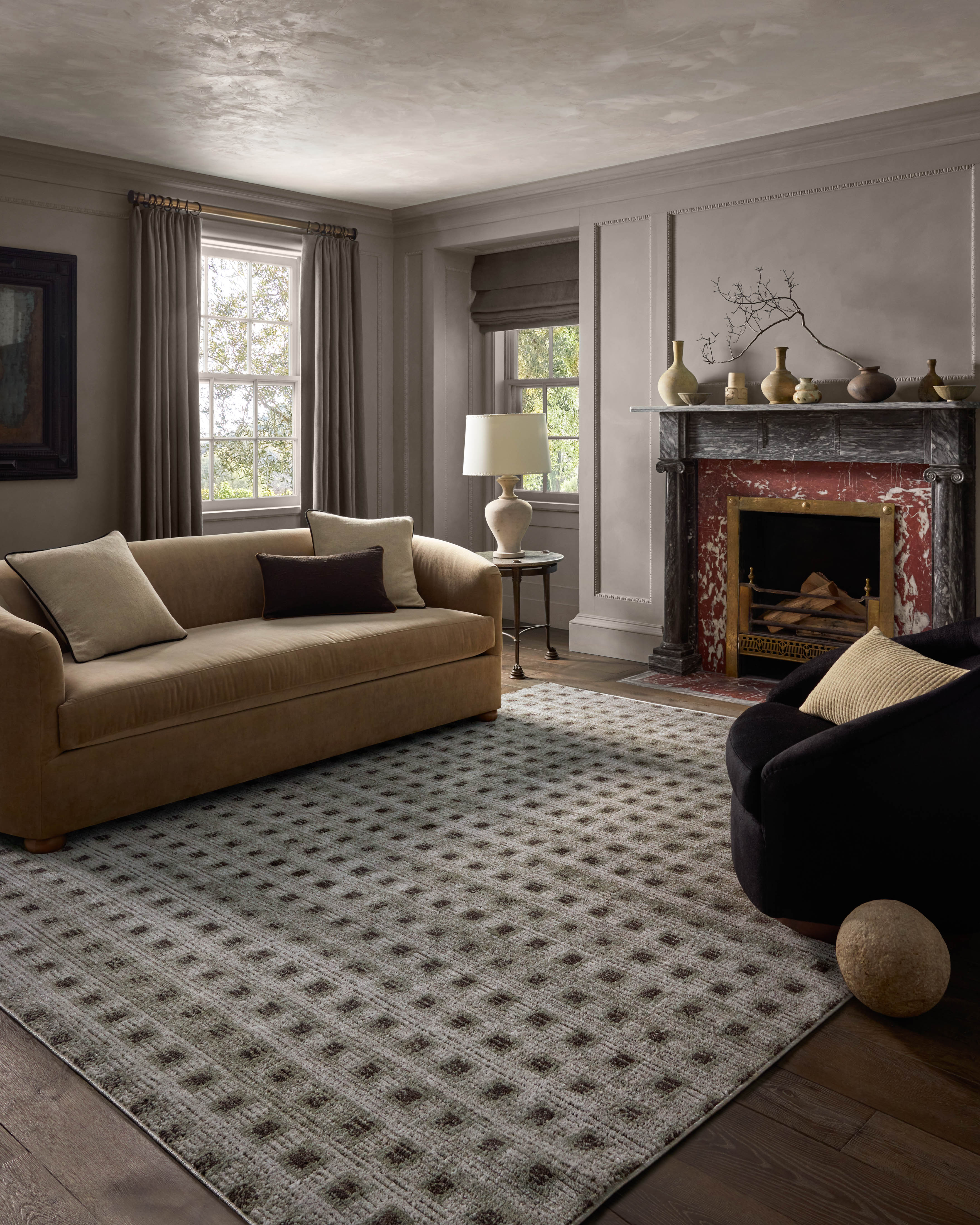 Jeremiah Brent x Loloi Bleecker Silver / Charcoal Rug - Rug & Weave