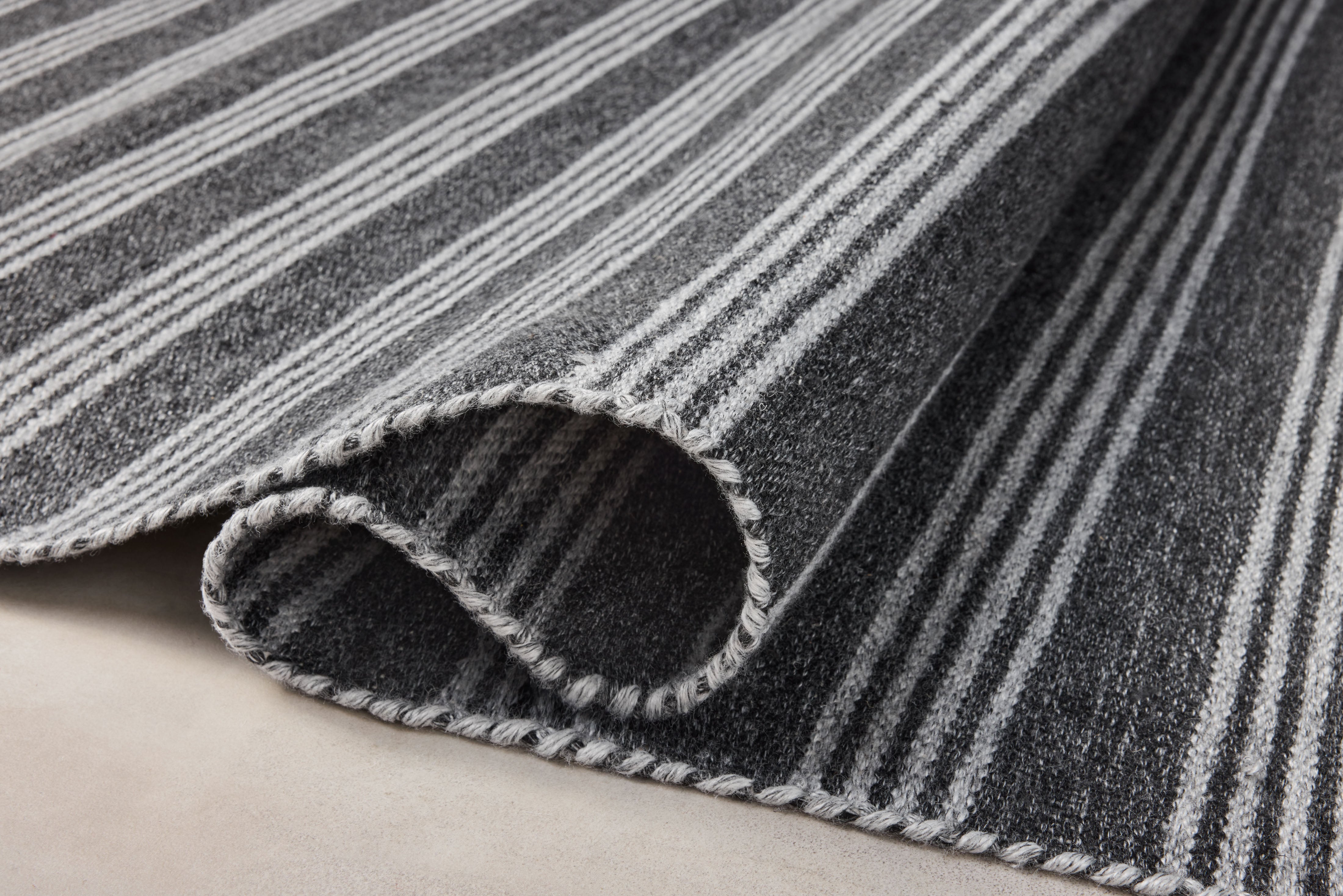 Magnolia Home by Joanna Gaines x Loloi Charlie Charcoal / Grey Rug 0-RUGS-patterned Loloi