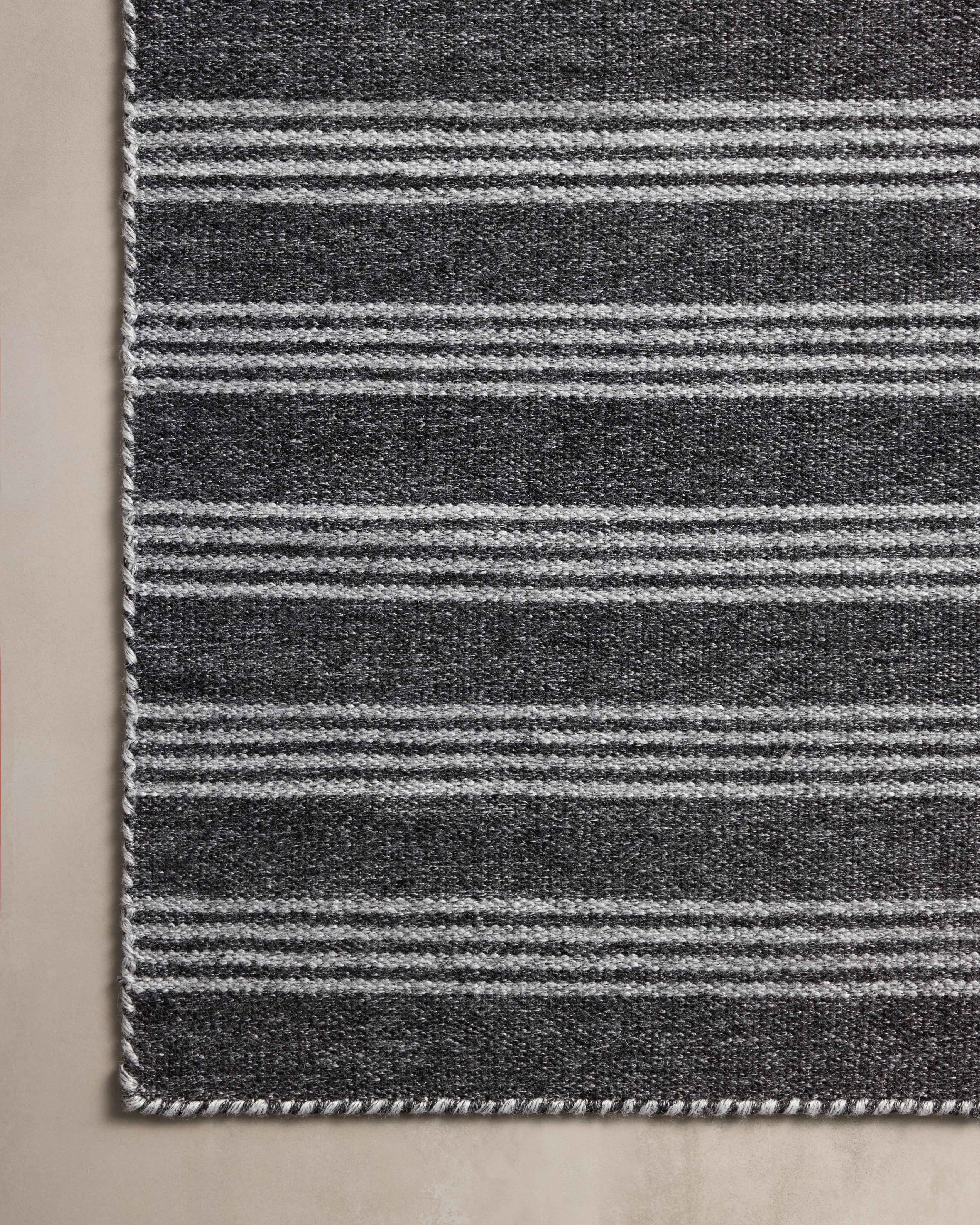 Magnolia Home by Joanna Gaines x Loloi Charlie Charcoal / Grey Rug 0-RUGS-patterned Loloi
