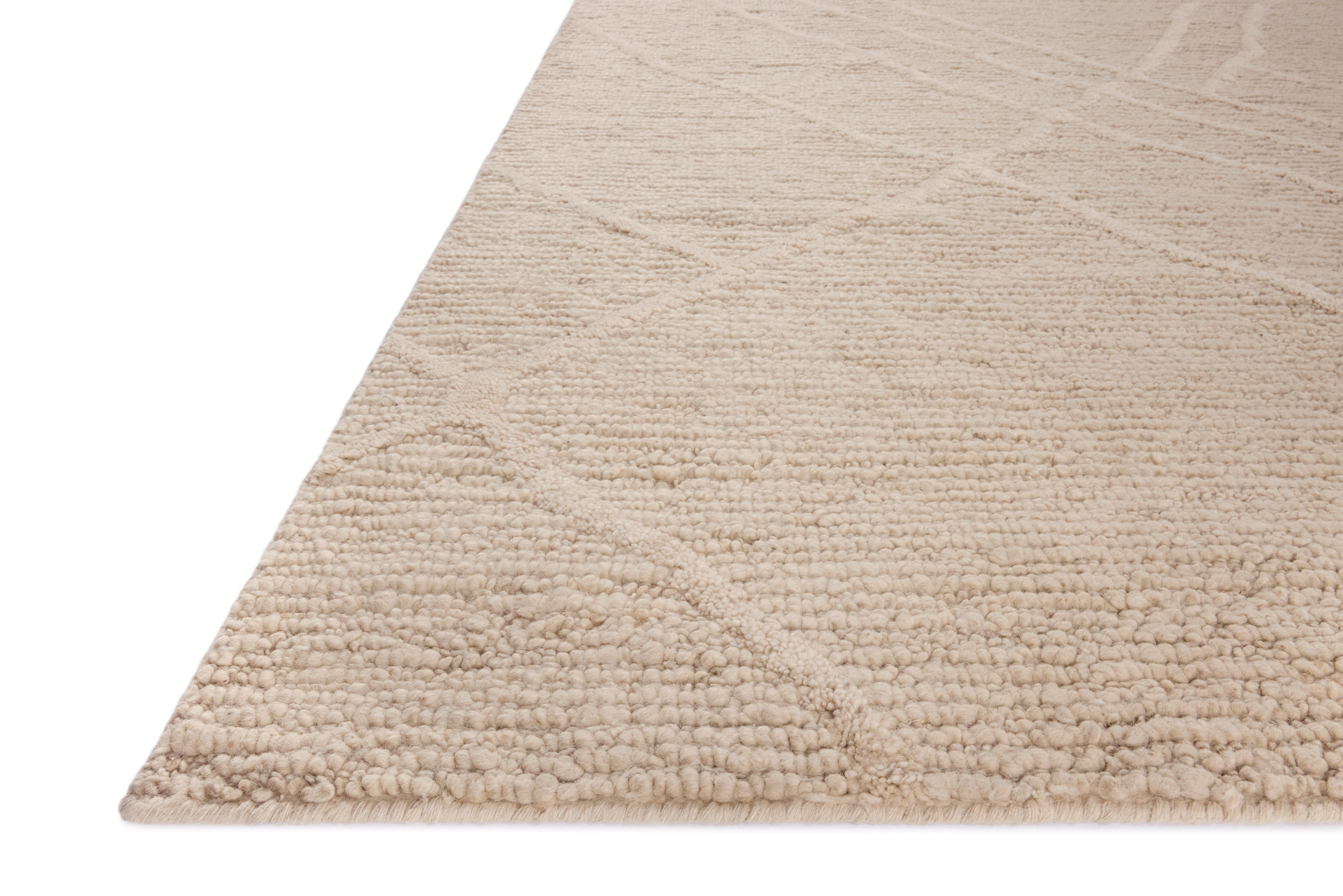 Loloi Cline Ivory Rug 1- RUGS - wool Loloi