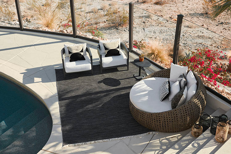 Cedar Charcoal Outdoor Rug 5-Rugs - indoor/outdoor Momeni