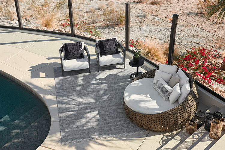 Cedar Silver Outdoor Rug 5-Rugs - indoor/outdoor Momeni