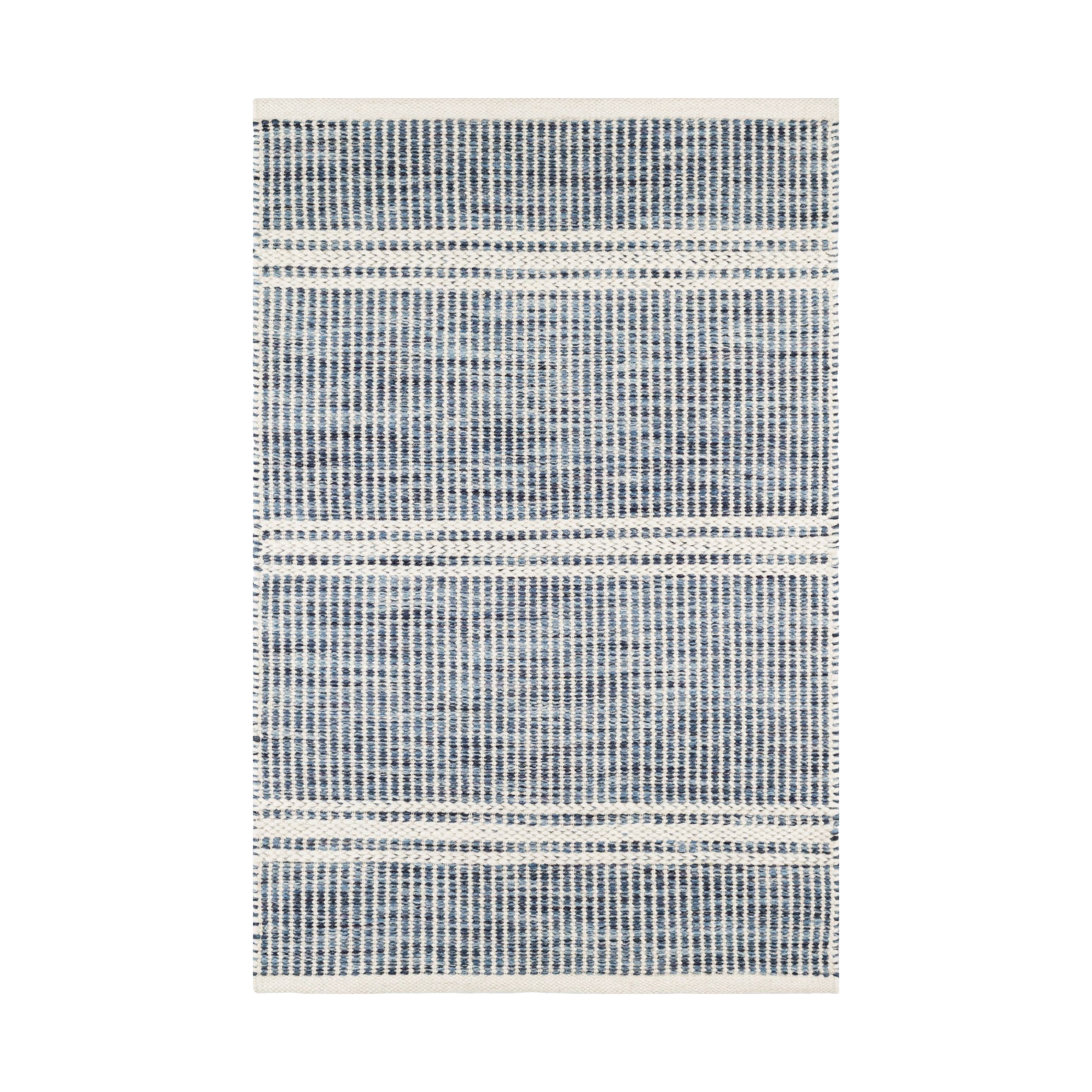 Malta Handwoven Wool Rug RUGS-wool Dash & Albert Blue 2' x 3'