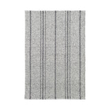 Melange Stripe Handwoven Indoor/Outdoor Rug RUGS - synthetic Dash & Albert Grey/Black 2' x 3'