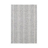 Melange Stripe Handwoven Indoor/Outdoor Rug RUGS - synthetic Dash & Albert Grey/Ivory 2' x 3'