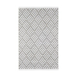 Crisscross Handwoven Indoor/Outdoor Rug Dash & Albert Platinum 2' x 3'